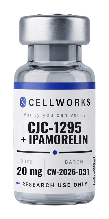 CJC-1295 + Ipamorelin — Blend 10+10 mg 20 mg research vial