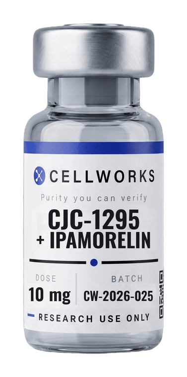 CJC-1295 + Ipamorelin — Blend 5+5 mg 10 mg research vial