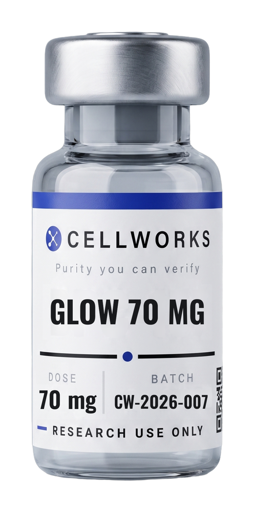 GLOW 70 mg — Separate vials 70 mg research vial